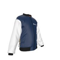 Gamewise Men's Bomber Jacket | Blu/Wht - Image 3