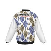 Gamewise Men's Bomber Jacket | Blu/Wht - Image 2