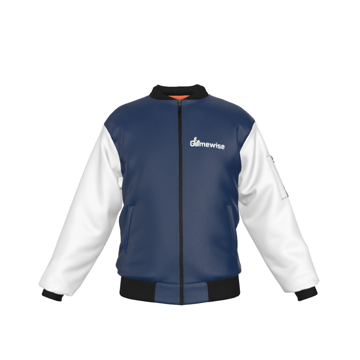 Gamewise Men's Bomber Jacket | Blu/Wht