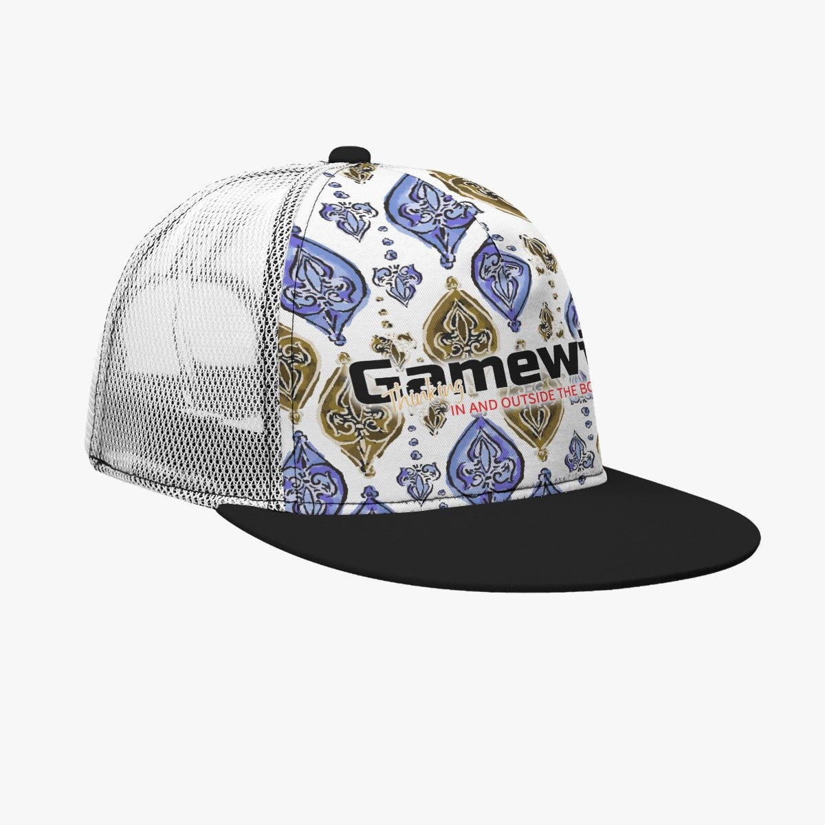 Gamewise Snapback Mesh | Blk/Wht